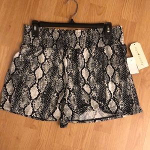 Snakeskin shorts